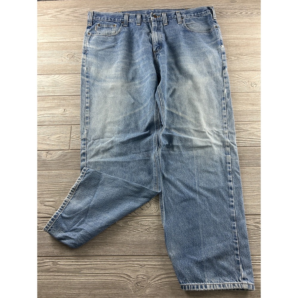 Carhartt Relaxed Fit B460 DVB Men’s Blue Denim Jeans size 44 x 32